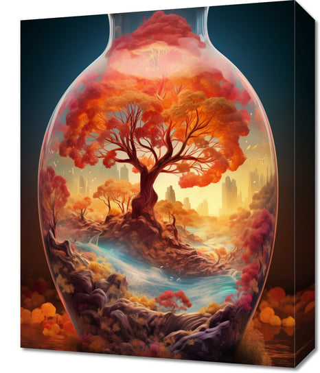 Obraz 40x50cm Drzewo Życia w Szkle Zakito Posters