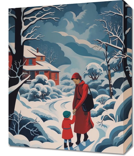 Obraz 40x50cm Matka i Dziecko w Śnieżnej Krainie Zakito Posters