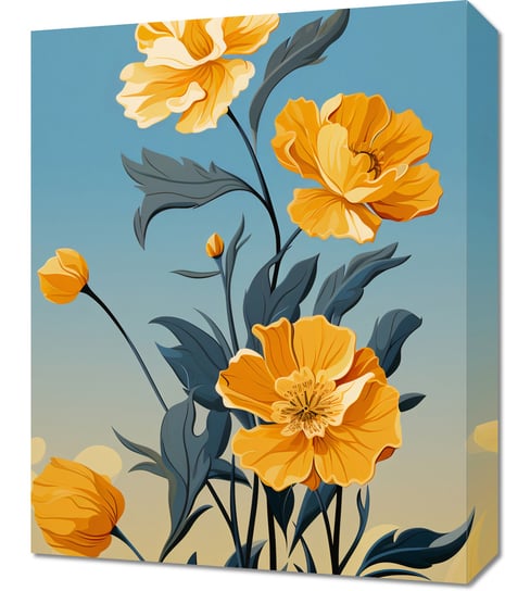 Obraz 40x50cm Złoty Kwiatowy Świt Zakito Posters