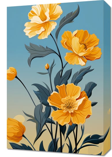 Obraz 40x60cm Złoty Kwiatowy Świt Zakito Posters