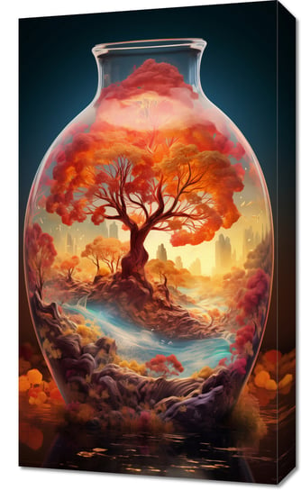 Obraz 40x70cm Drzewo Życia w Szkle Zakito Posters