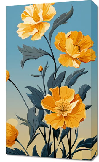 Obraz 40x70cm Złoty Kwiatowy Świt Zakito Posters
