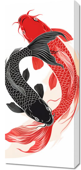 Obraz 40x90cm Yin i Yang Koi Inna marka