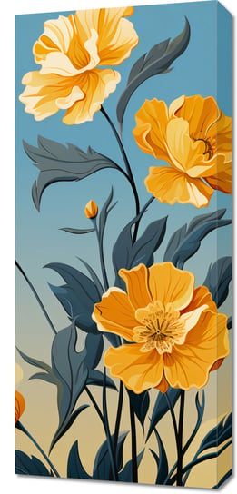 Obraz 40x90cm Złoty Kwiatowy Świt Zakito Posters