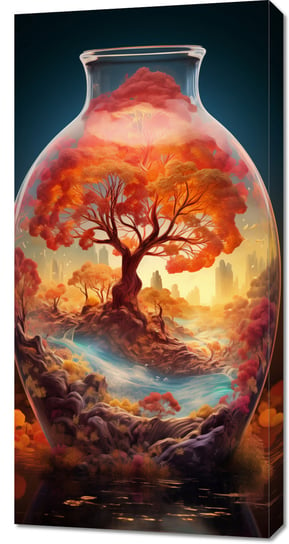 Obraz 50x100cm Drzewo Życia w Szkle Zakito Posters