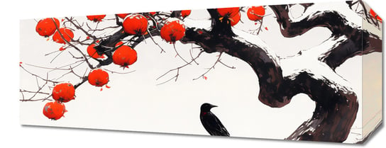 Obraz 50x20cm Kruk przy Drzewie Inna marka