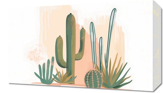 Obraz 50x30cm Ilustracja Kaktusów Inna marka