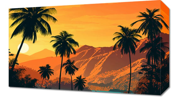 Obraz 50x30cm Zachód Słońca na Wyspach Inna marka
