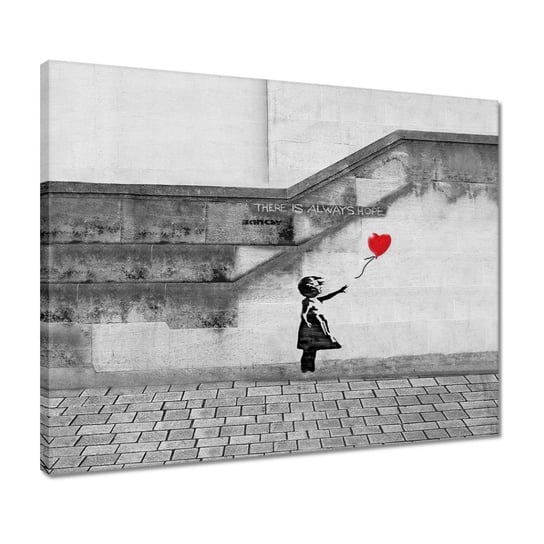 Obraz 50x40cm Banksy Dziewczynka Hope ZeSmakiem