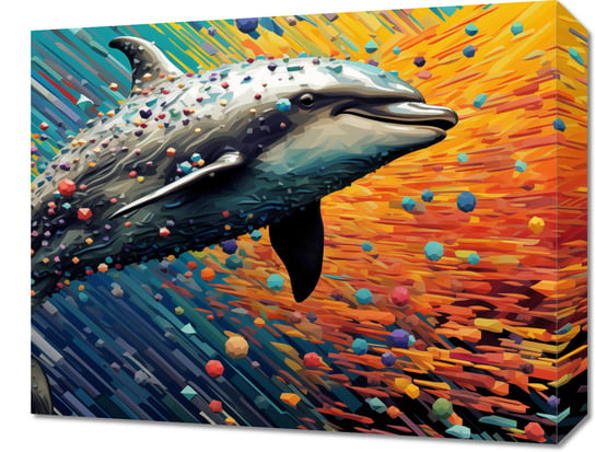 Obraz 50x40cm Delfin w Palecie Barw Zakito Posters