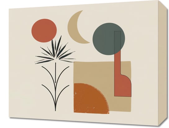 Obraz 50x40cm Słońce, Księżyc i Życie Inna marka