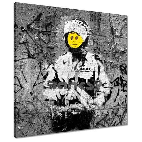 Obraz 50x50cm Banksy Buźka ZeSmakiem
