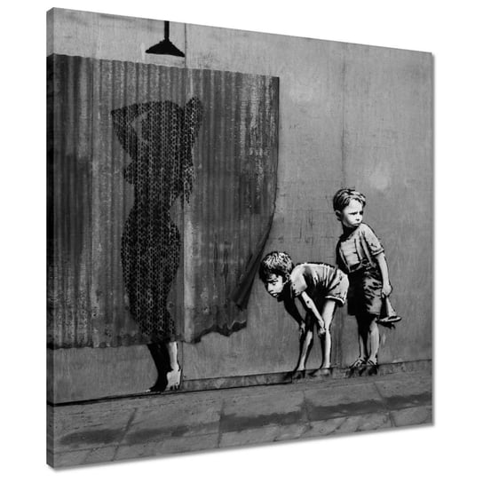 Obraz 50x50cm Banksy Laska prysznic ZeSmakiem