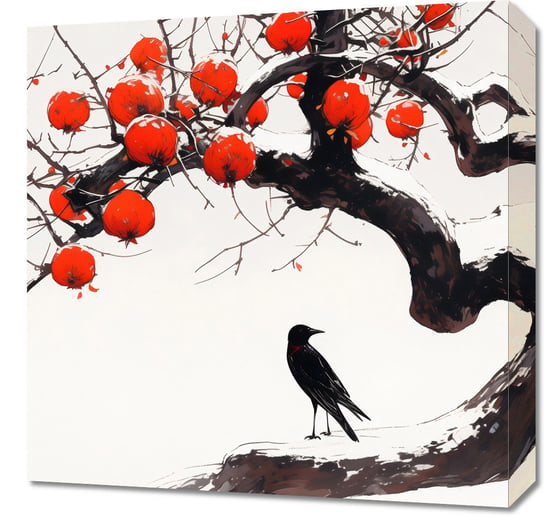 Obraz 50x50cm Kruk przy Drzewie Inna marka