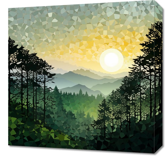 Obraz 50x50cm Mozaika Dźwięków Przyrody Inna marka