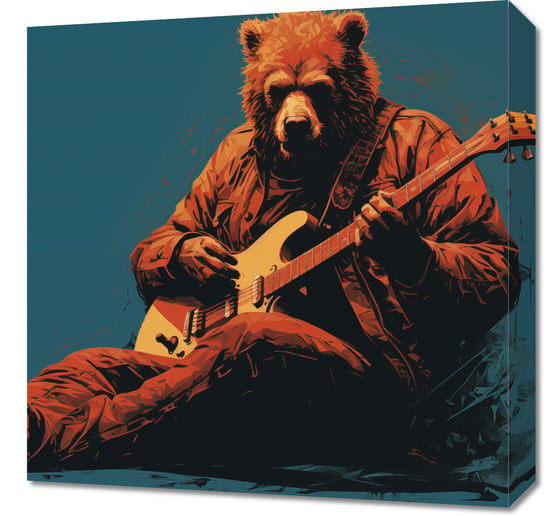 Obraz 50x50cm Niedźwiedzie Granie Zakito Posters