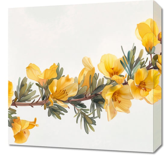 Obraz 50x50cm Żółte Kwiaty Inna marka