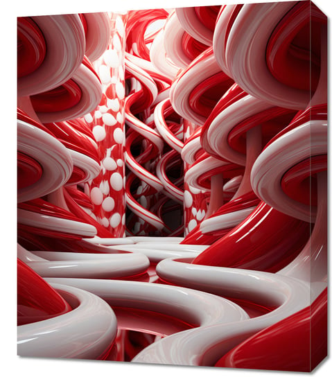 Obraz 50x60cm Czerwone Wiry Zakito Posters