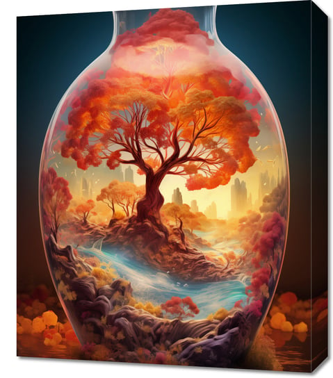 Obraz 50x60cm Drzewo Życia w Szkle Zakito Posters