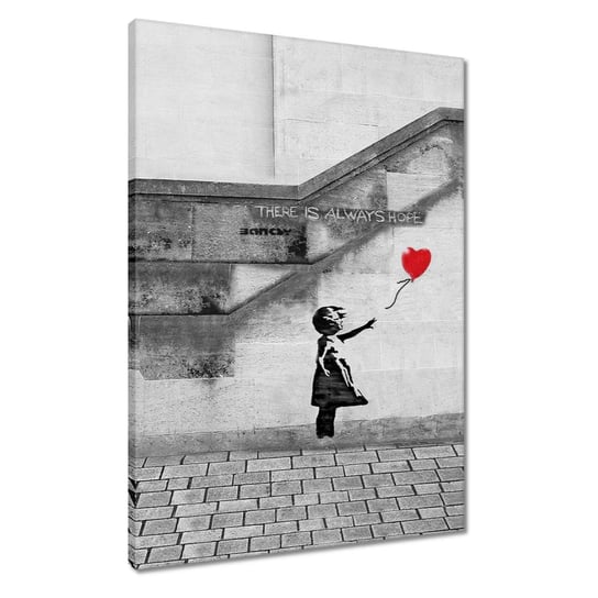 Obraz 50x70cm Banksy Dziewczynka Hope ZeSmakiem