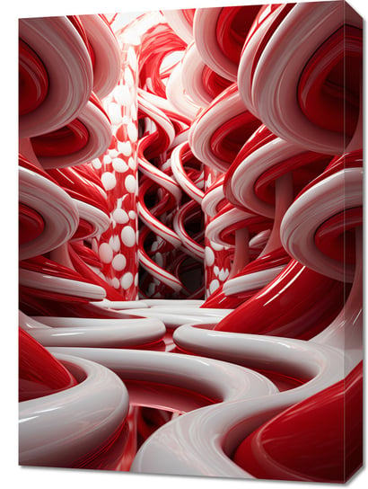 Obraz 50x70cm Czerwone Wiry Zakito Posters