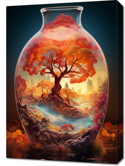 Obraz 50x70cm Drzewo Życia w Szkle Zakito Posters