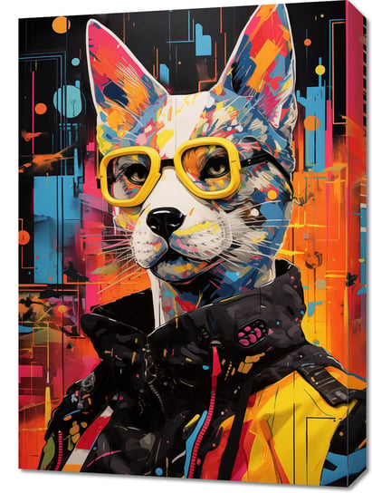 Obraz 50x70cm Kot w Miejskim Stylu Zakito Posters