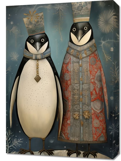 Obraz 50x70cm Królewskie Pingwiny Zakito Posters