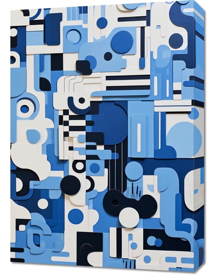 Obraz 50x70cm Niebieski Labirynt Zakito Posters
