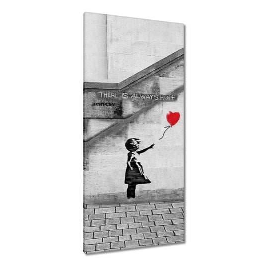 Obraz 55x115cm Banksy Dziewczynka Hope ZeSmakiem