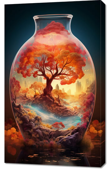 Obraz 60x100cm Drzewo Życia w Szkle Zakito Posters