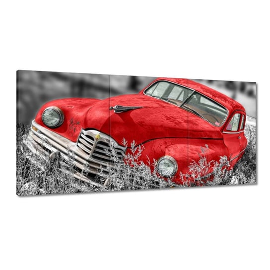 Obraz 60x30cm Czerwony stary samochód ZeSmakiem