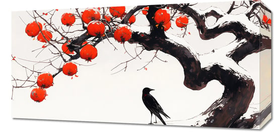 Obraz 60x30cm Kruk przy Drzewie Inna marka