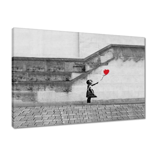 Obraz 60x40cm Banksy Dziewczynka Hope ZeSmakiem