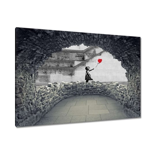 Obraz 60x40cm Banksy Dziewczynka Hope ZeSmakiem