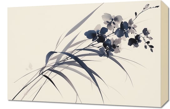 Obraz 60x40cm Orchidea w Sepii Inna marka