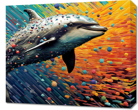 Obraz 60x50cm Delfin w Palecie Barw Zakito Posters