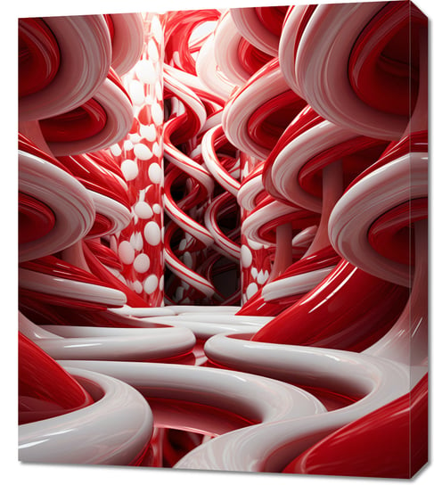 Obraz 60x70cm Czerwone Wiry Zakito Posters