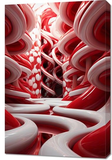 Obraz 60x90cm Czerwone Wiry Zakito Posters