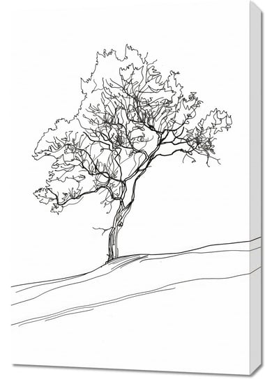 Obraz 60x90cm Drzewo w Zarysie Inna marka