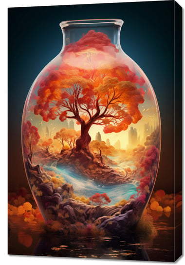 Obraz 60x90cm Drzewo Życia w Szkle Zakito Posters