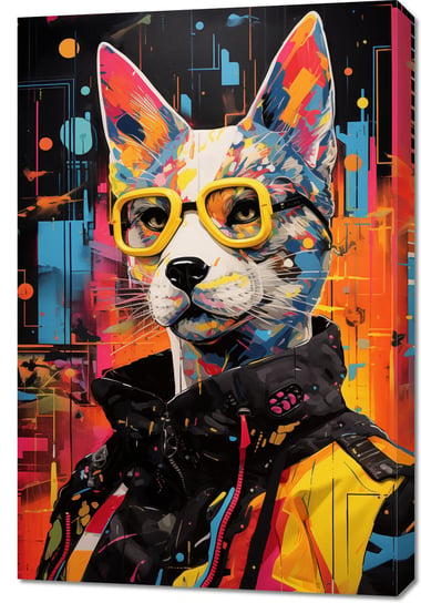 Obraz 60x90cm Kot w Miejskim Stylu Zakito Posters