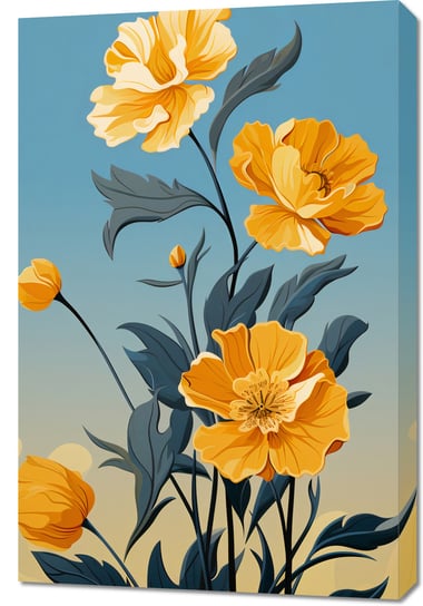 Obraz 60x90cm Złoty Kwiatowy Świt Zakito Posters