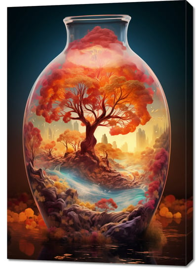 Obraz 70x100cm Drzewo Życia w Szkle Zakito Posters