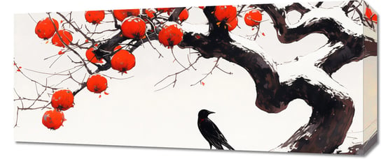 Obraz 70x30cm Kruk przy Drzewie Inna marka
