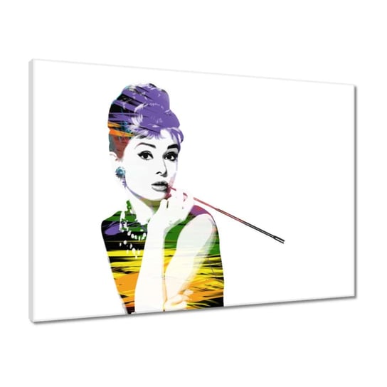 Obraz 70x50 Audrey Hepburn Cygaretka ZeSmakiem