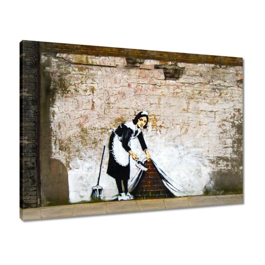 Obraz 70x50 Banksy Pokojówka Grafiti ZeSmakiem