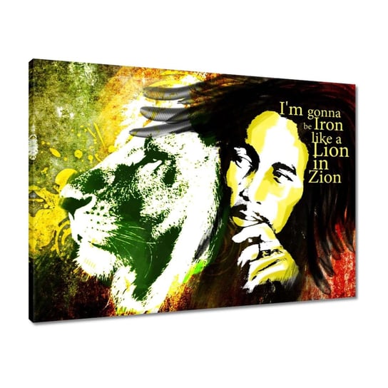 Obraz 70x50 Bob Marley Lion in ZION ZeSmakiem