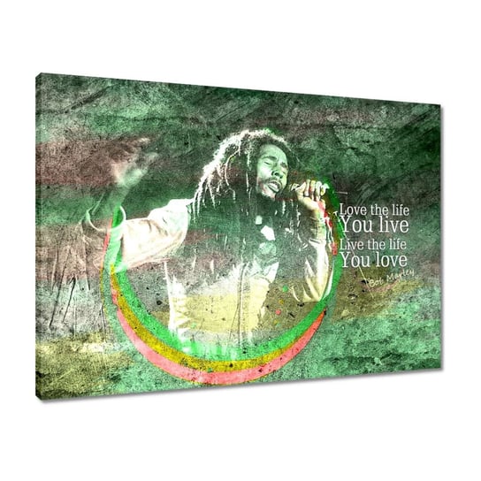 Obraz 70x50 Bob Marley na koncercie ZeSmakiem