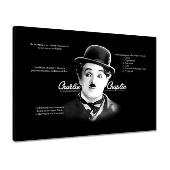 Obraz 70x50 Charlie Chaplin Maskymy ZeSmakiem